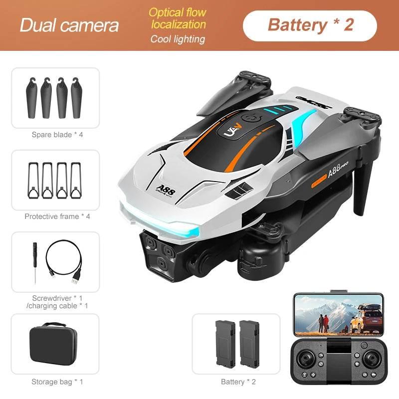8K GPS dual-camera professional drone A88 5G obstacle avoidance brushless optical flow quadcopter toy gift - Empire P.E
