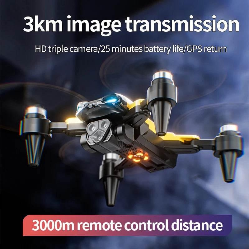 2024 New M5 Drone 8K Professional Triple Camera Brushless Motor Optical Flow Positioning Foldable Quadcopter RC Dron Toys Gifts - Empire P.E