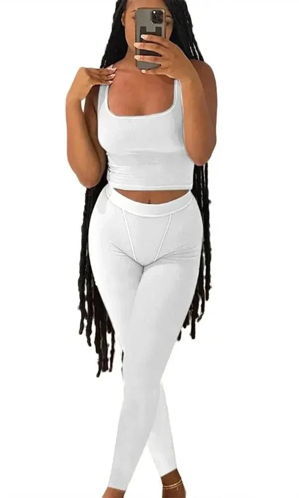 Lounge Wear Ribbed Casual 2 Piece - Empire P.E