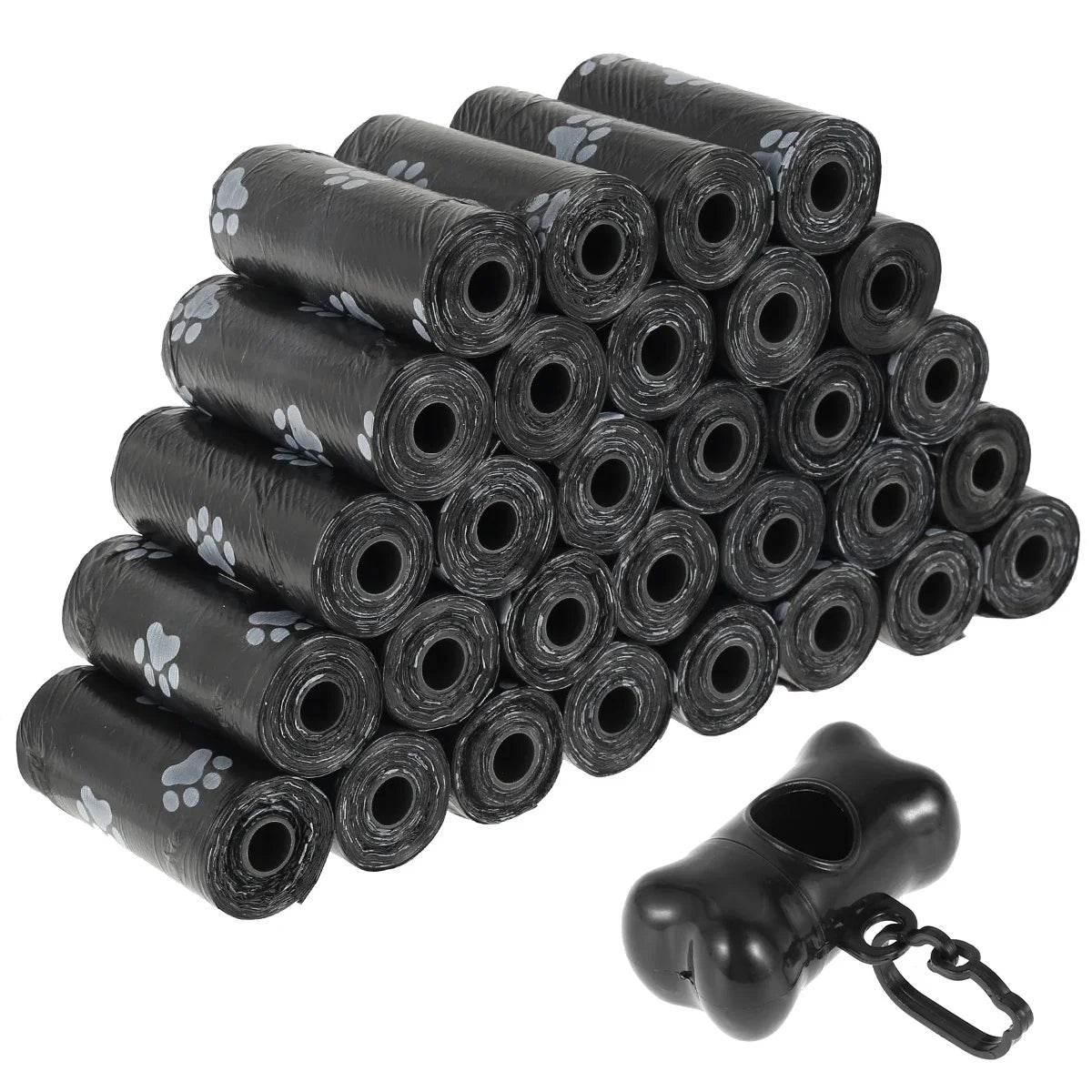 10/30/50Roll Dog Poop Bags Disposable Pet Waste Bags Dog Waste Bags Design Pet Poop Clean Pick Up Bone Bag Dispenser Tools - Empire P.E