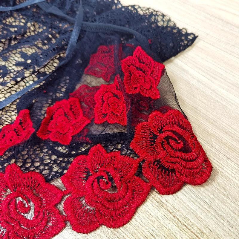 Sexy Lace Thong Lingerie Set - Empire P.E