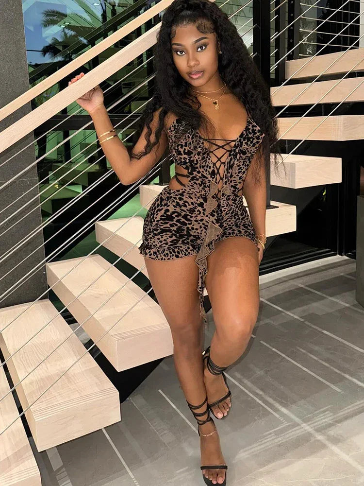 Drawstring Women Playsuits - Empire P.E