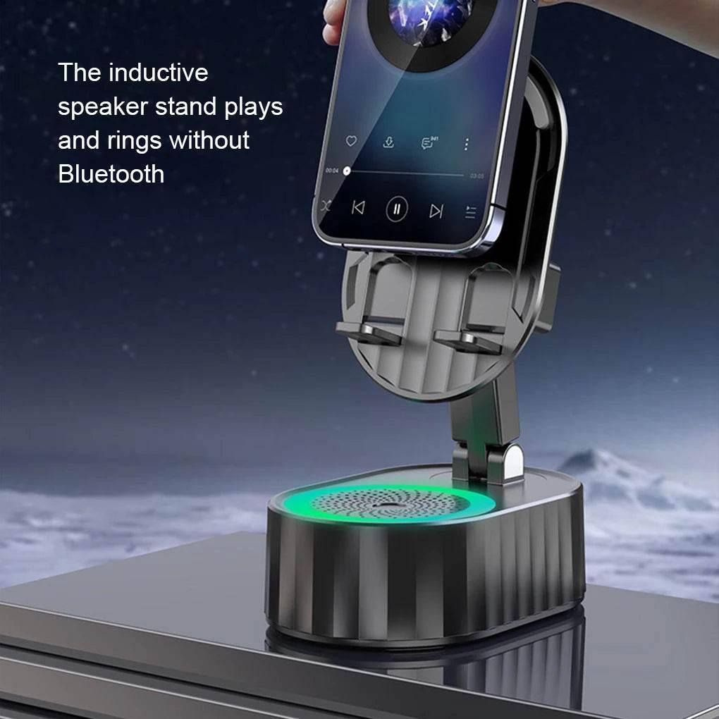 5 in 1 Induction Speaker Phone Stand Home Smart Wireless Bluetooth Speaker Office Upright Tablet Stand - Empire P.E