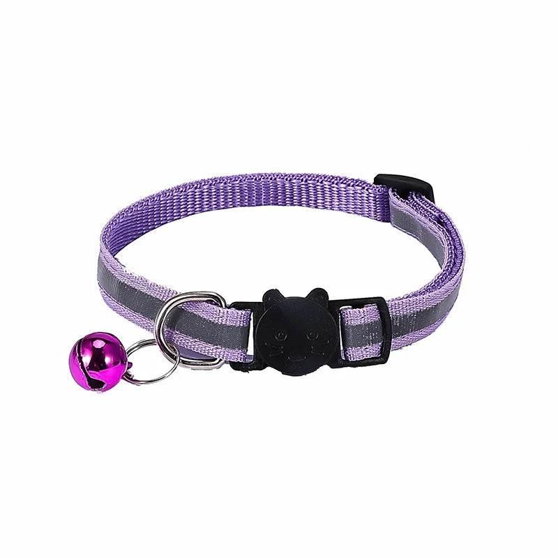 Nylon Pet Collar Night Safety Reflective Cat And Dog Collar Adjustable - Empire P.E