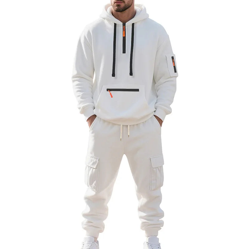 Men's 2 Piece Long Sleeve Athletic Sweatsuits