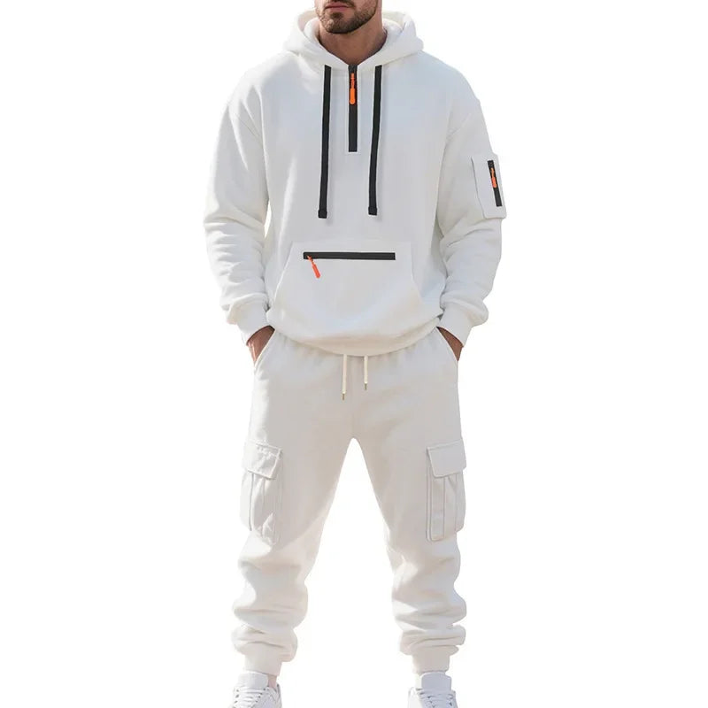 Men's 2 Piece Long Sleeve Athletic Sweatsuits