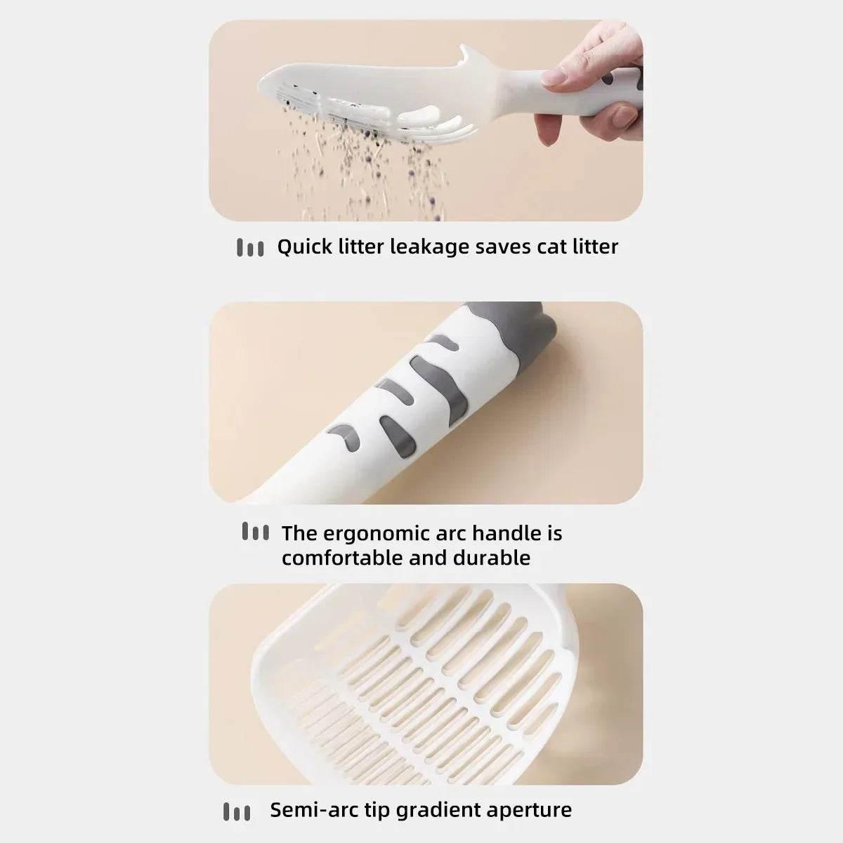 Cat Litter Shovel Scoop Plastic Pet Toilet Poop Artifact Garbage Sand Shovel Pet Cleaning Artifact Dog Shovel Pet Cleaning Tool - Empire P.E