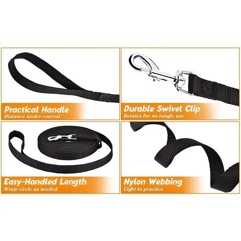 Pet Dog Leash Nylon Leash For Small Medium Dogs Cats Puppy Walking Running Leashes Lead Pet Supplies-1.5M 1.8M 3M 4.5M 6M Length - Empire P.E
