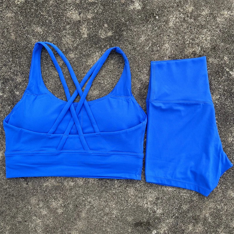 Yoga 2 Piece Gym Sports Shorts Set - Empire P.E