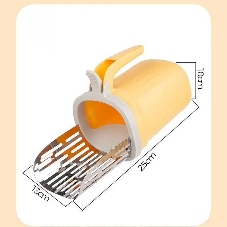 cat poop scoop integrated color blocked - Empire P.E
