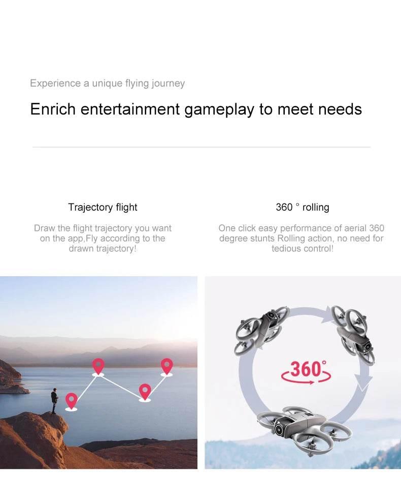 Xiaomi D16 Mini Drone with 180° Electric Adjustable 8K HD Camera WiFi Light Flow Drone Pocket Obstacle Avoidance Rc Quadcopter - Empire P.E
