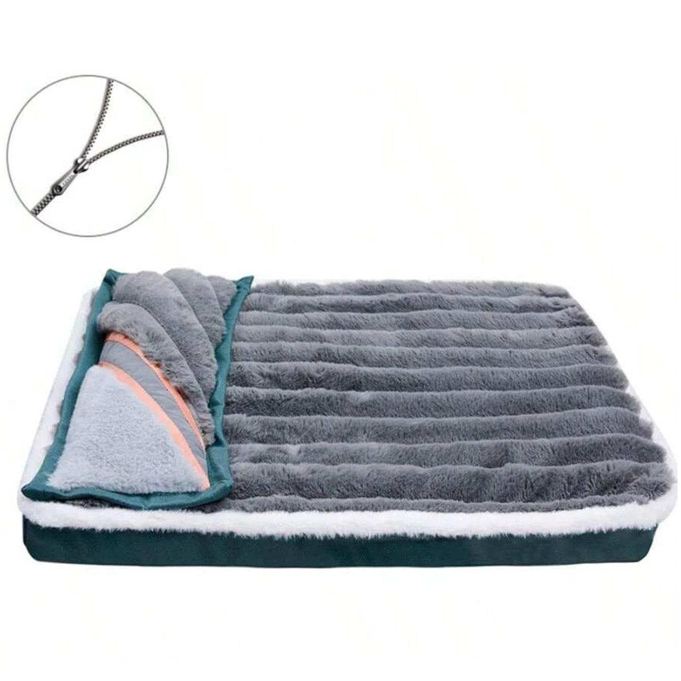 Dog Bed Mat with Zipper Remolvable Pet Mattress for Dog Sleeping Mat Washable Dog Mattress Pet Pad Cushion for Small Medium Pet - Empire P.E