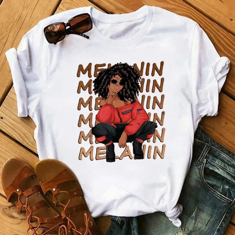 Black Girls Fashion Women T-Shirts - Empire P.E