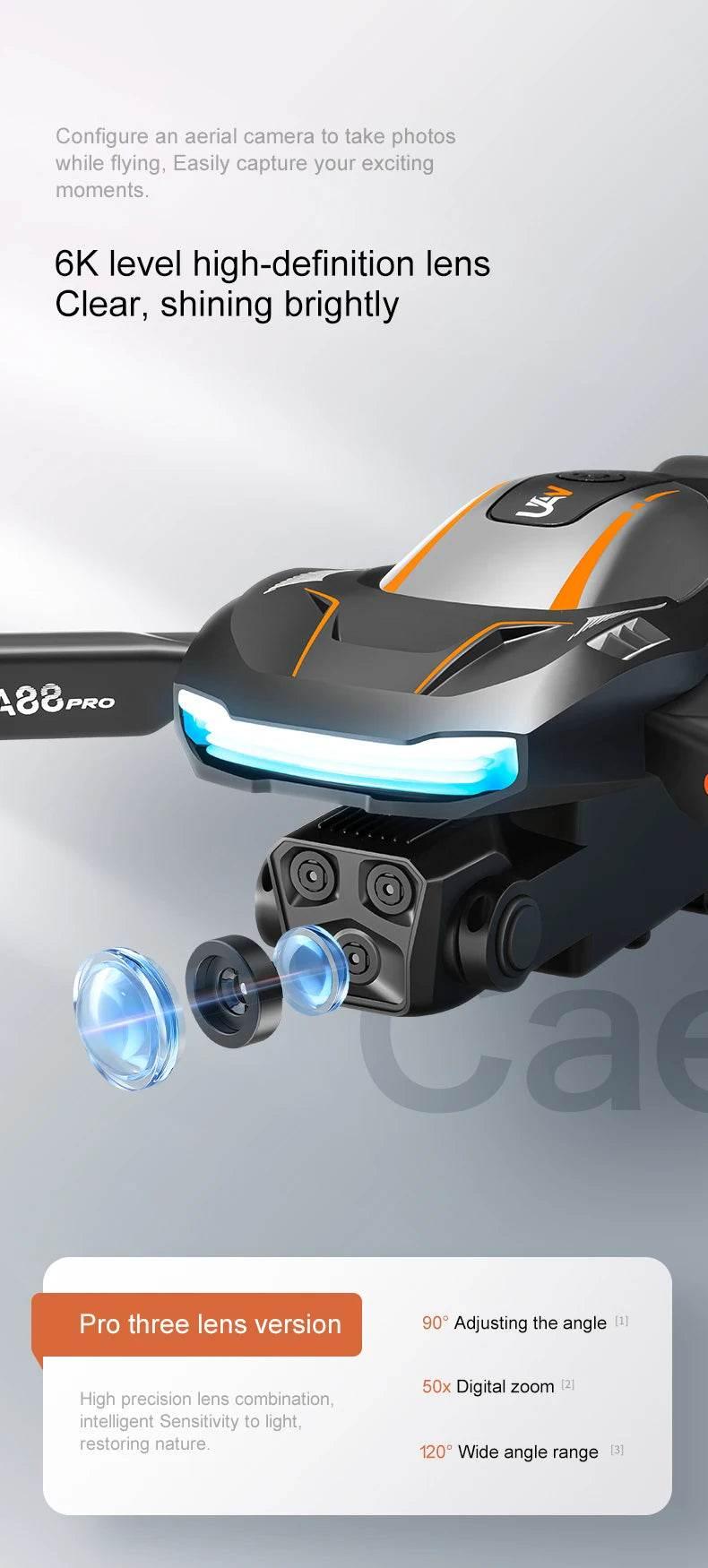 8K GPS dual-camera professional drone A88 5G obstacle avoidance brushless optical flow quadcopter toy gift - Empire P.E