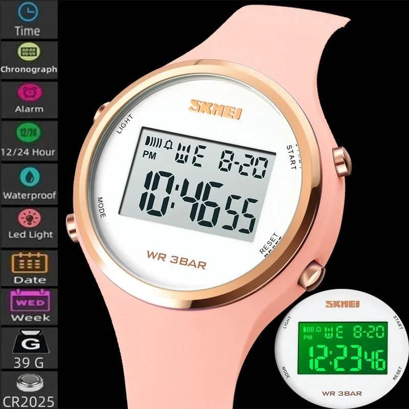 Fashion Digital Watches for Womens Waterproof LED Light Silicone Strap - Empire P.E