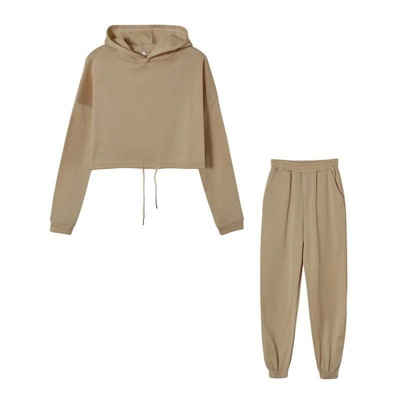 Long-sleeved Sports Casual Suit Waist Two-piece Set - Empire P.E
