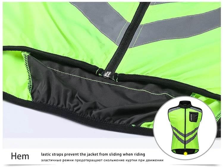 WOSAWE Cycling Vests Reflective Safety Vest Bicycle Sportswear Outdoor Running Breathable Jersey For Men Women Bike Wind Coat - Empire P.E