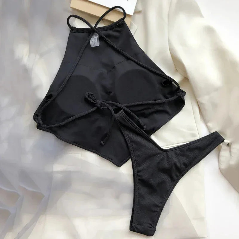 Halter Bandana Bikinis Set - Empire P.E