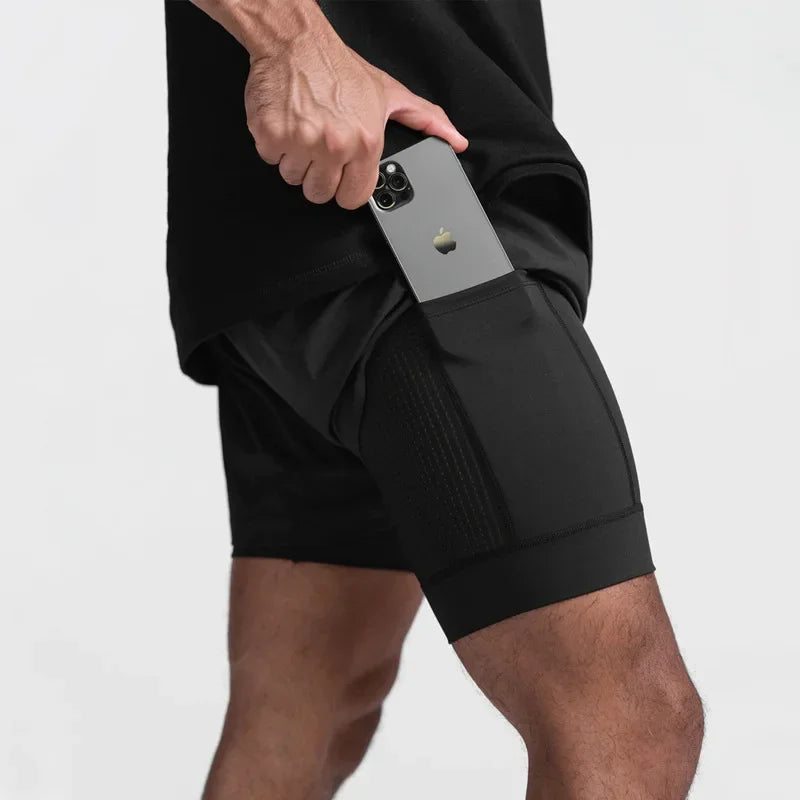 2023 new Breathable Double layer sport shorts - Empire P.E