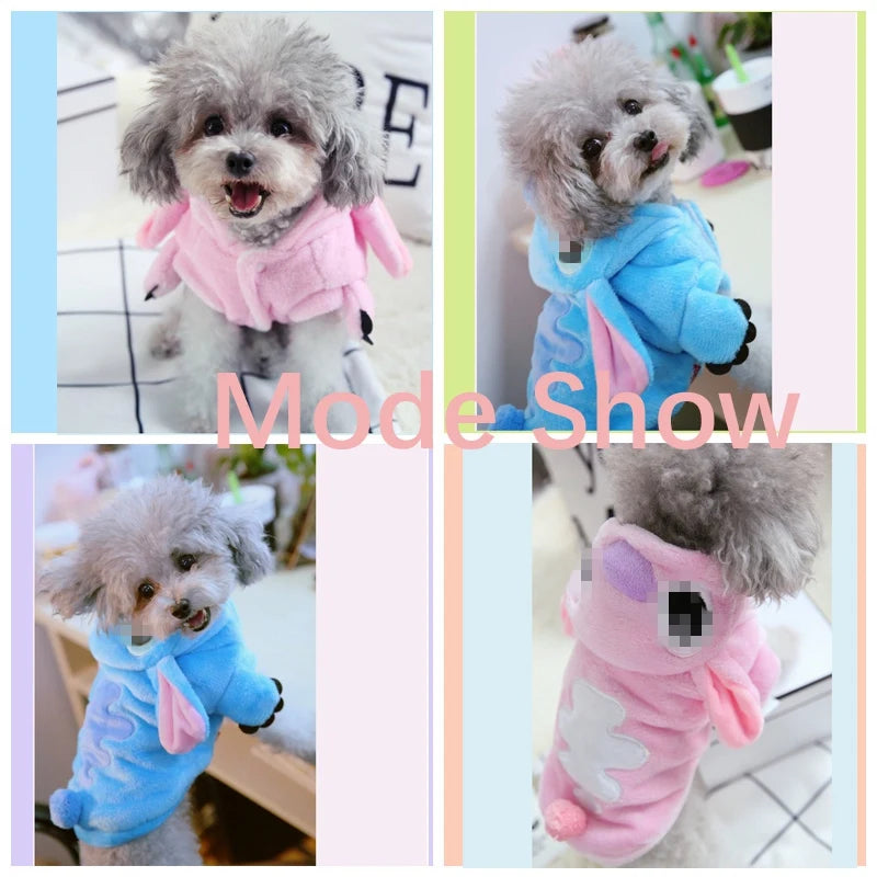 Winter Blue Pink Pet Big Large Animal Costume