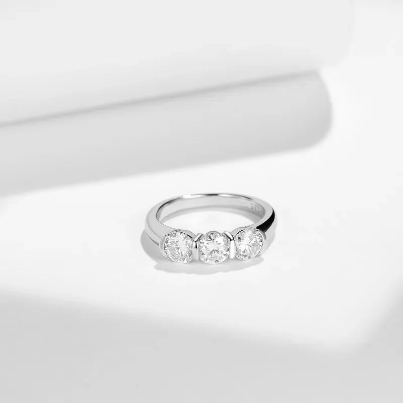 D Color Women Moissanite Ring s925 Silver - Empire P.E