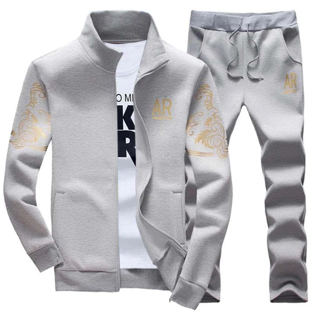 2024 New Men's Tracksuit Fleece Jacket and Sweatpants 2 Piece Set - Empire P.E