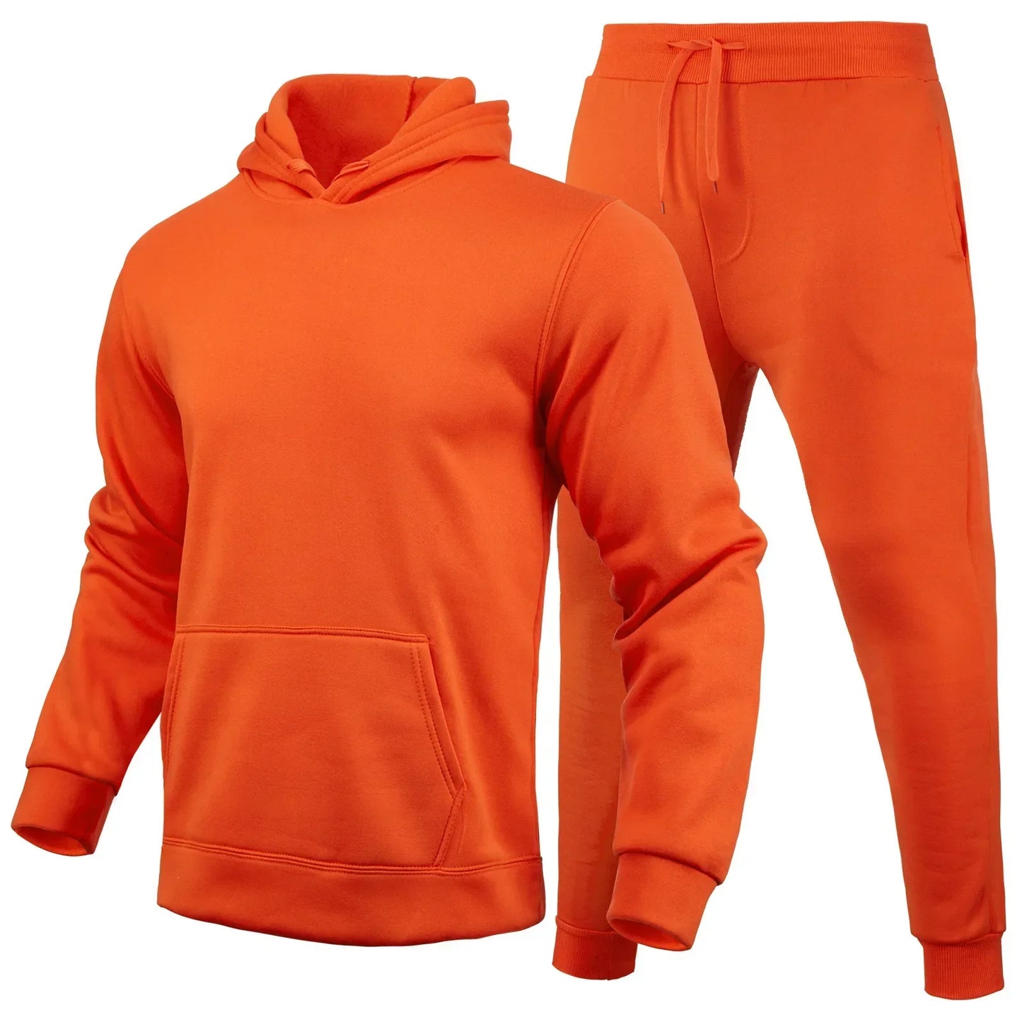 Men's Hooded Pullover + Sweatpants Sports Suit