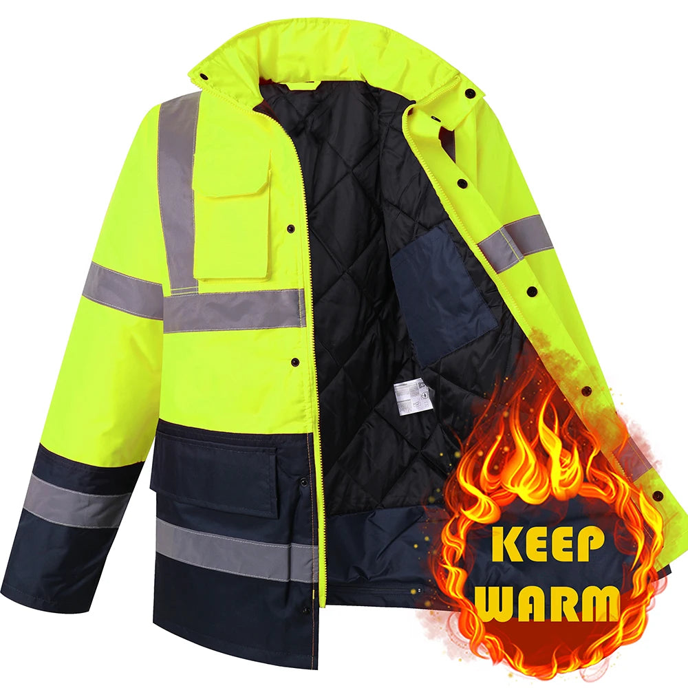Reflective Safety Winter Jacket