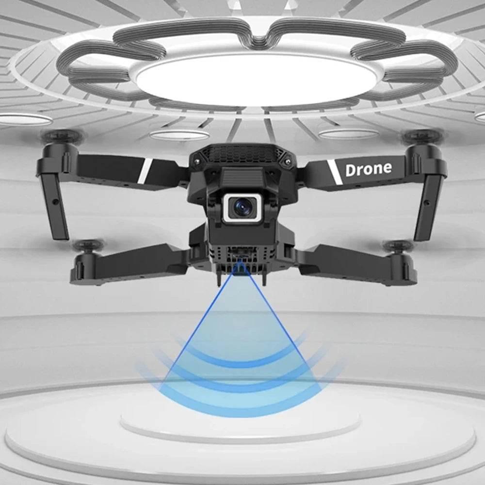 Professional Drone E88 4K Wide-Angle HD 1080P Camera WiFi FPV Height Hold Foldable RC Drone Quadrotor Helicopter Children's Toys - Empire P.E