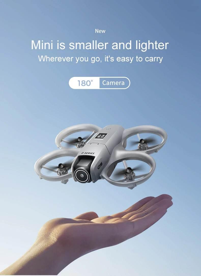Xiaomi D16 Mini Drone with 180° Electric Adjustable 8K HD Camera WiFi Light Flow Drone Pocket Obstacle Avoidance Rc Quadcopter - Empire P.E