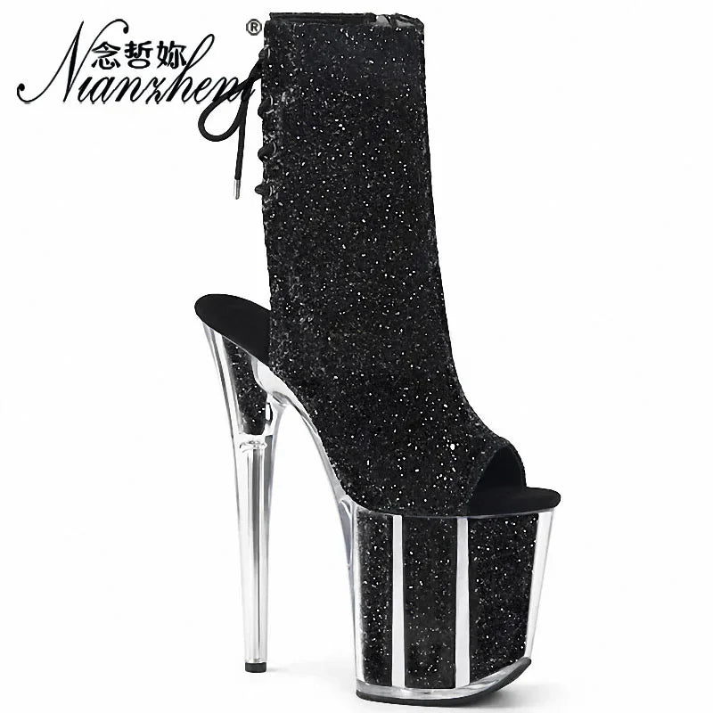 Peep Toe Strip Pole Dance High Heels - Empire P.E