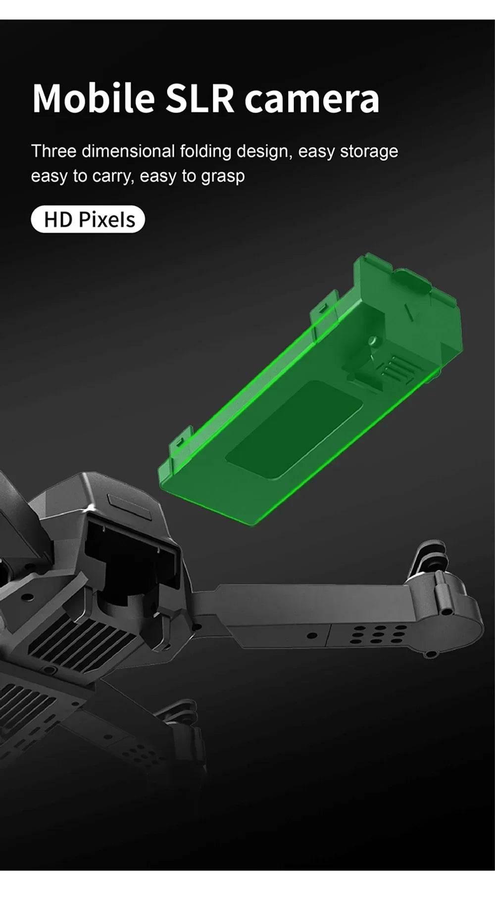 E99 Quadcopter Folding Drone Remote Control Handle Four Axis Aircraft HD Photography UAV Altitude Fixation - Empire P.E