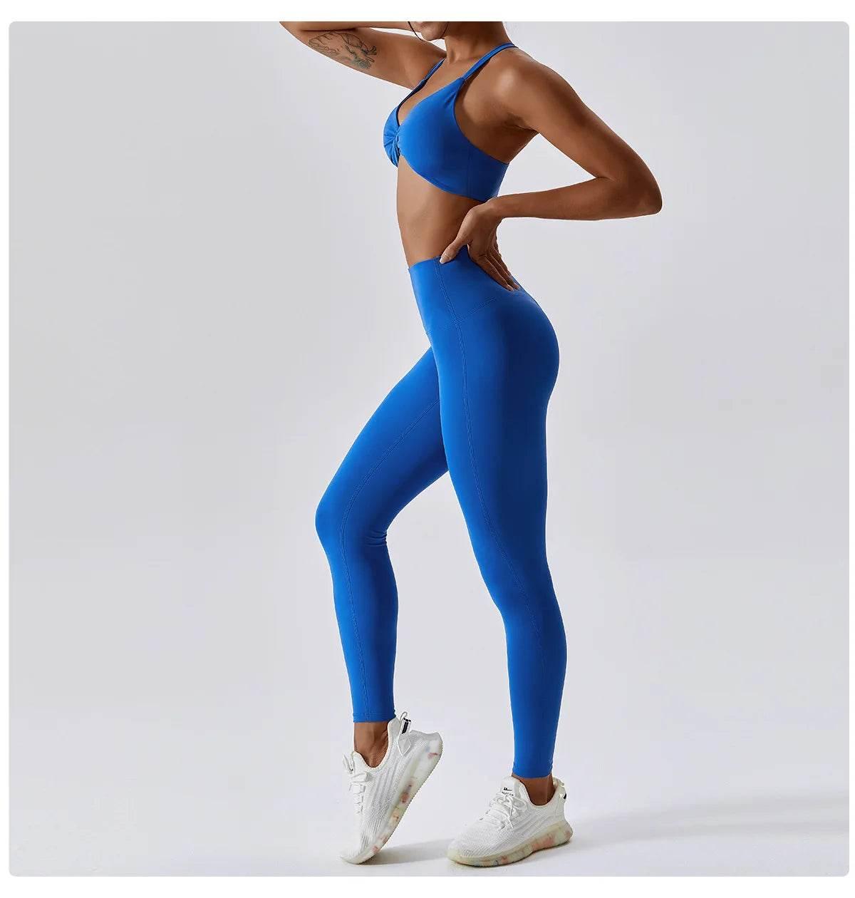 Yoga Set Women's Tracksuit Fitness Sports Set Workout Clothes For Women Gym Set Women Outfits Sports Bra Yoga Pants Yoga Suit - Empire P.E