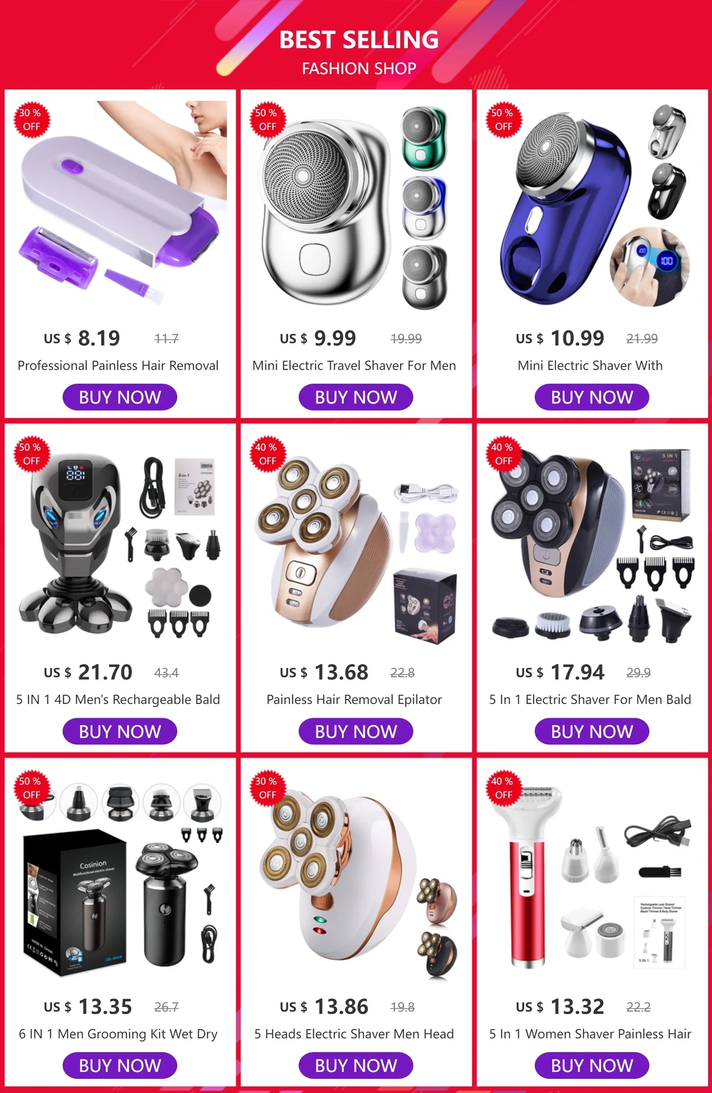 Replaceable Electric Shaver Head 3/5/6/7/8/9 - Empire P.E