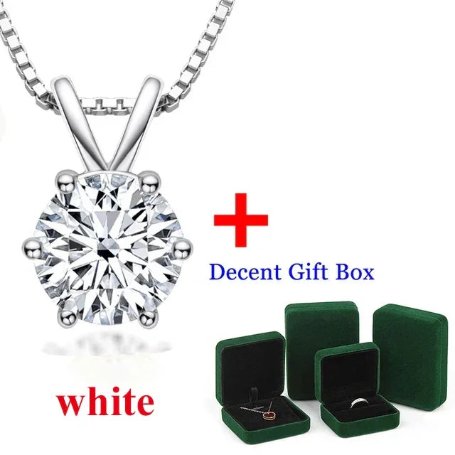 1-2ct D color Moissanite Diamond 18K Gold Plated Classic Necklaces - Empire P.E