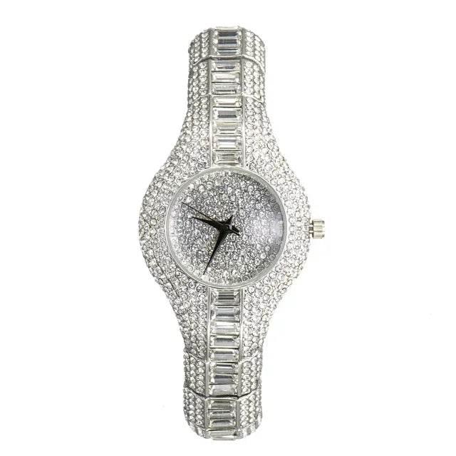 Luxury Iced Watches Women Brand Rainbow DIamond - Empire P.E