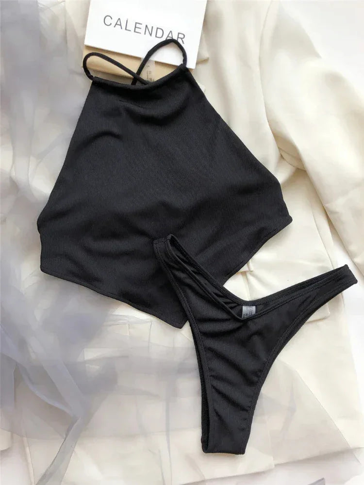Halter Bandana Bikinis Set - Empire P.E