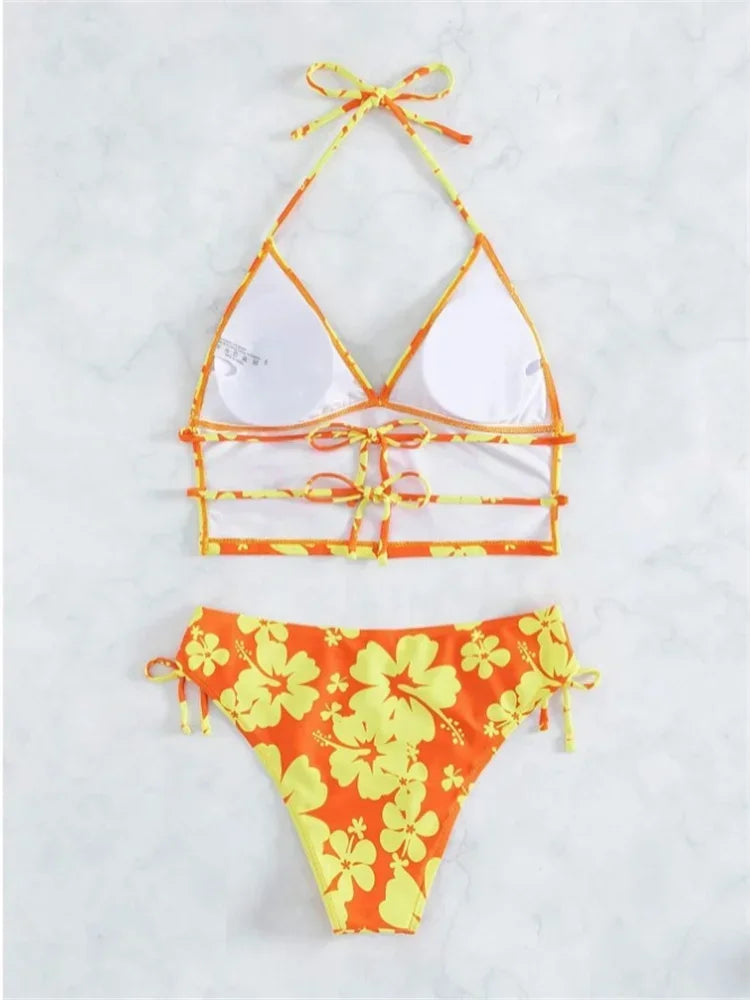 Floral Print Bikinis Set - Empire P.E