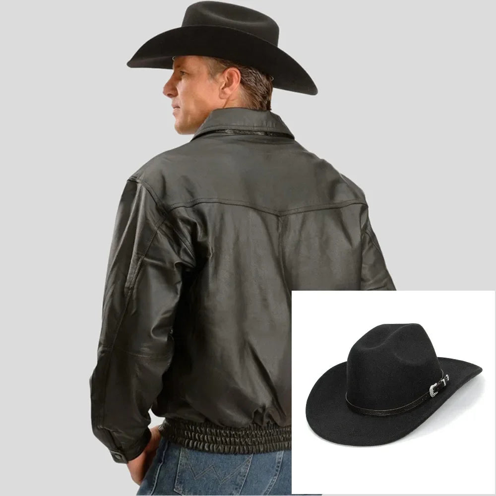 Classic Retro Black Cowboy Hat Unisex - Empire P.E