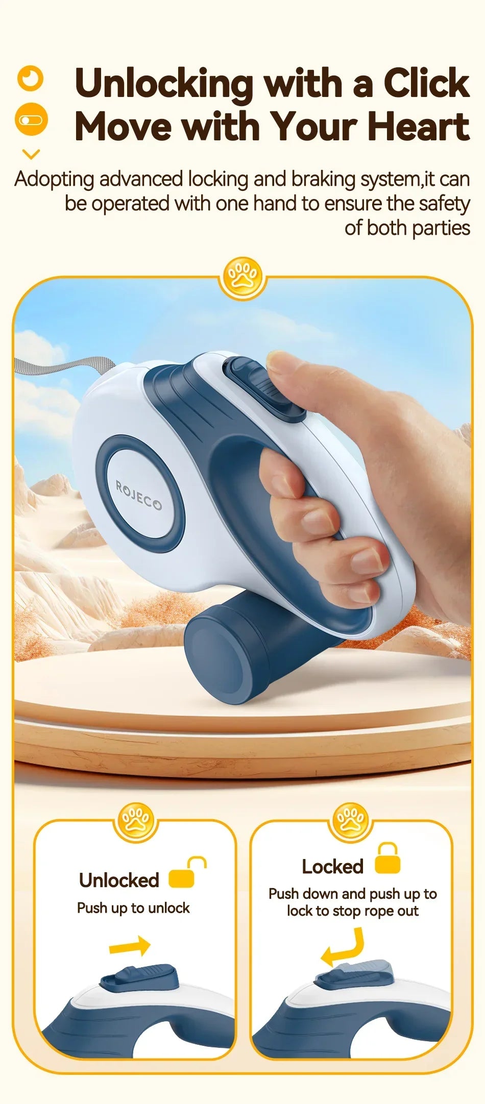 Automatic Retractable Dog Leash 3M/5M - Empire P.E