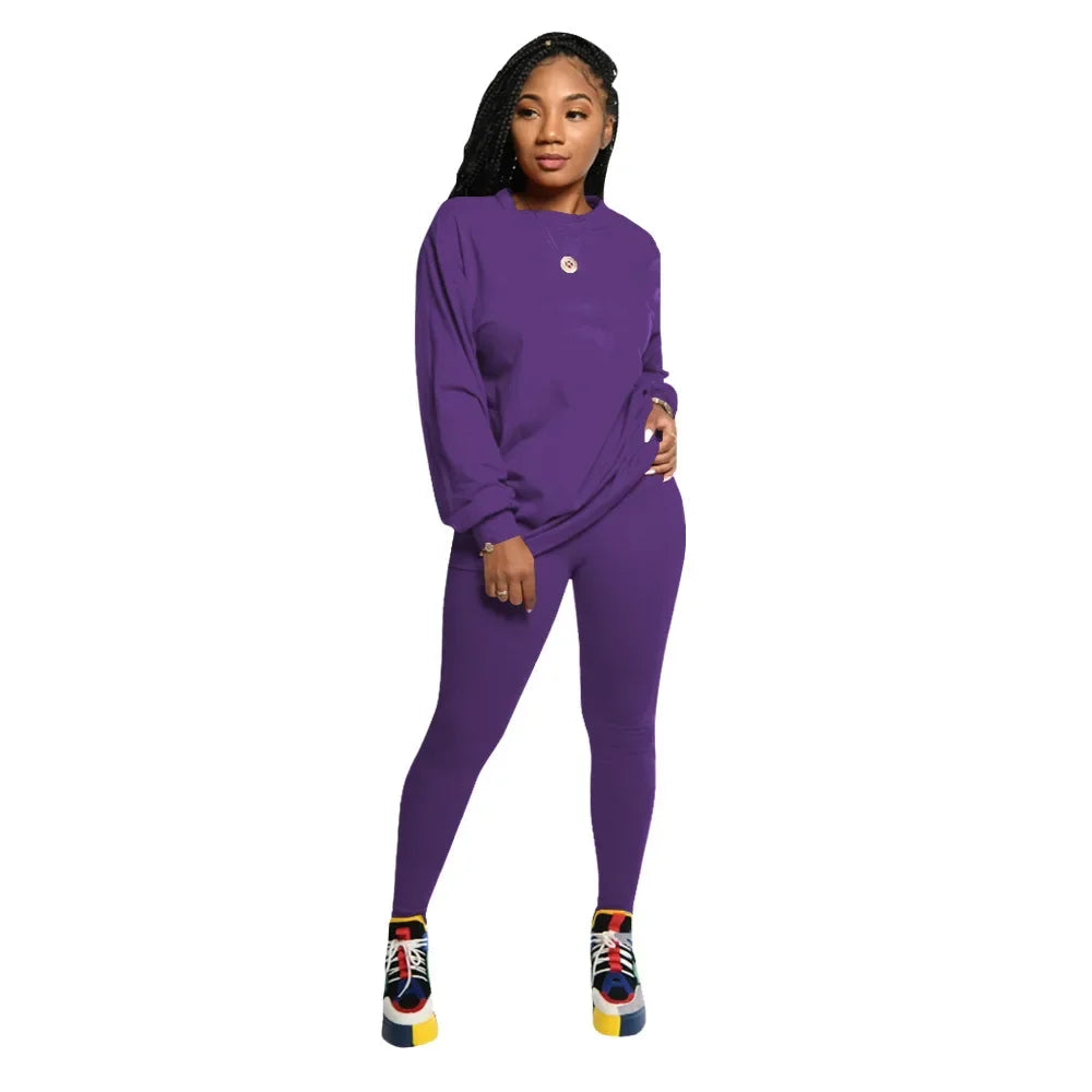 Winter Spring Two Piece Outfits for Women Short Set 2 Piece - Empire P.E