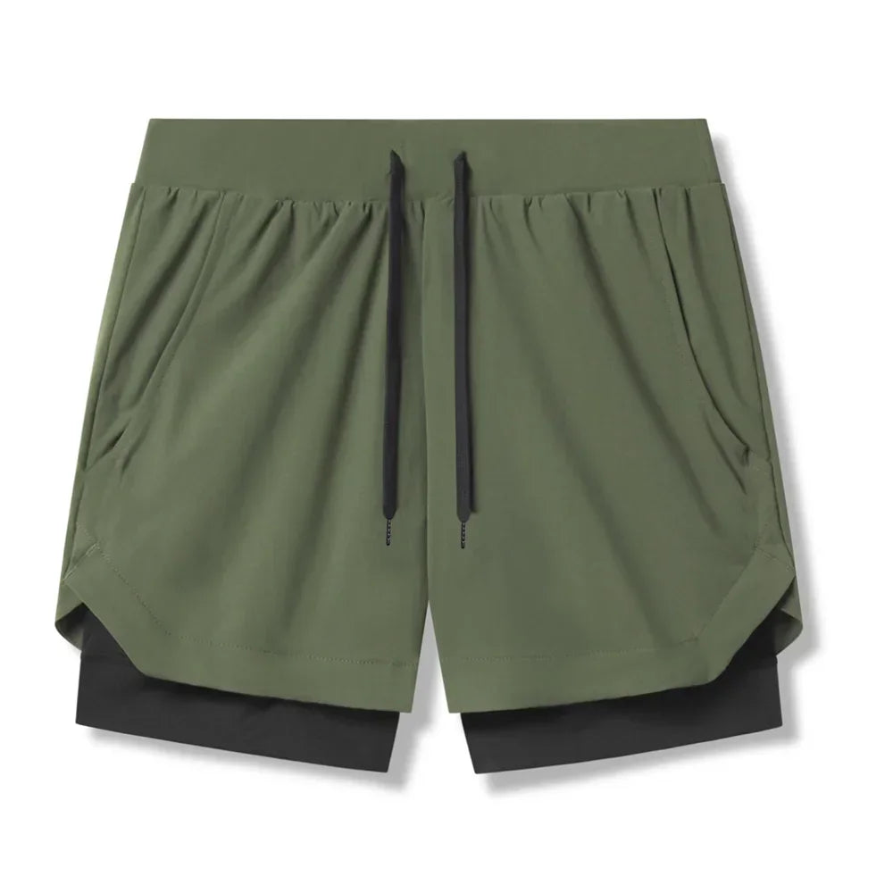 2023 new Breathable Double layer sport shorts - Empire P.E