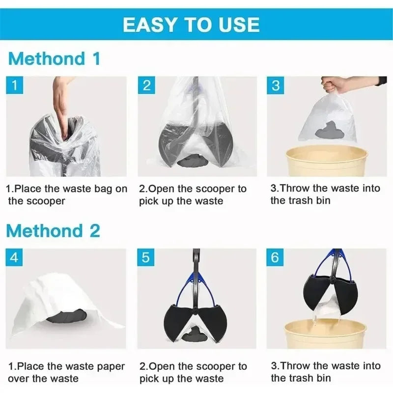 Dog Poop Grabber Pooper Scooper Long Handle