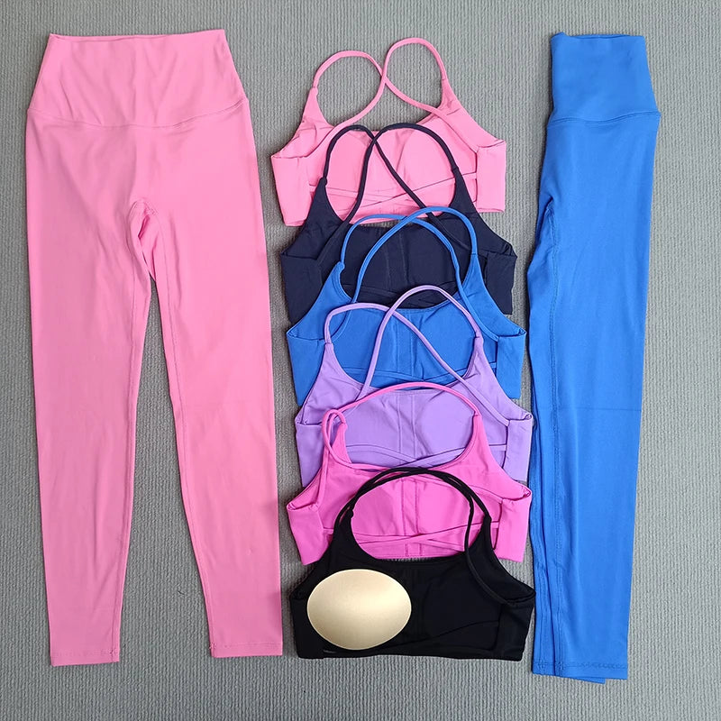 Yoga Clothes Set 2 Pcs Gym Tights Sports Set - Empire P.E