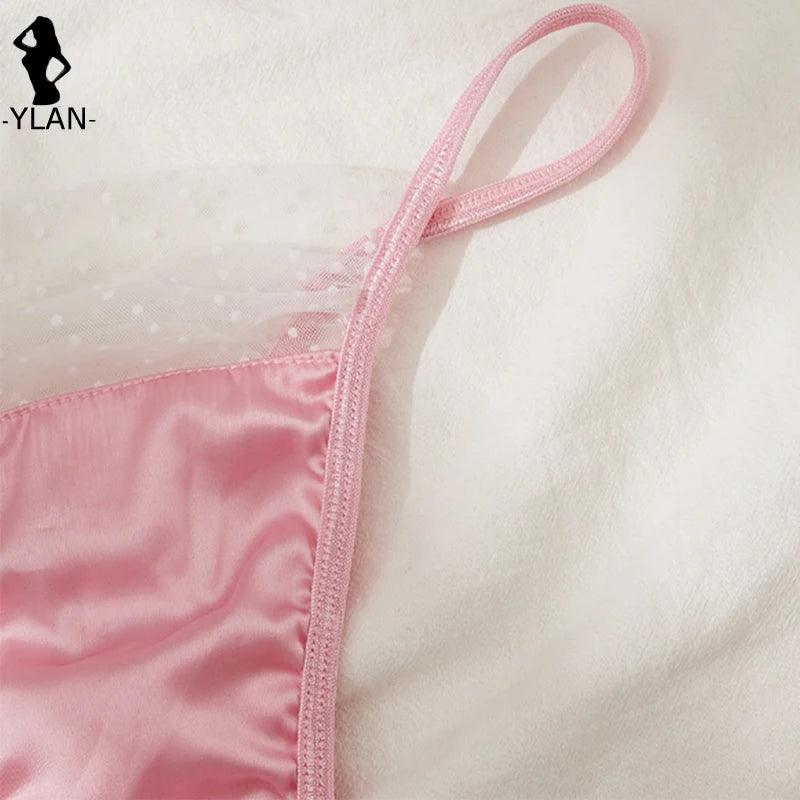 Fine Satin Lingerie Sexy Underwear 2 Piece Women Set - Empire P.E
