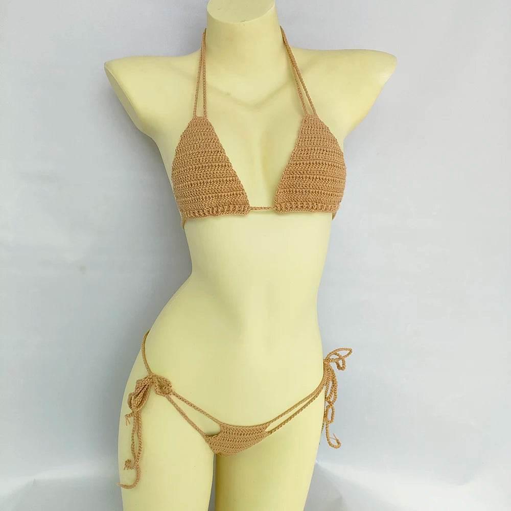 Women Micro Bikini Cotton Thong Swimsuit 2024 Beach Spa Sexy Bikini Set Swimming Suit - Empire P.E