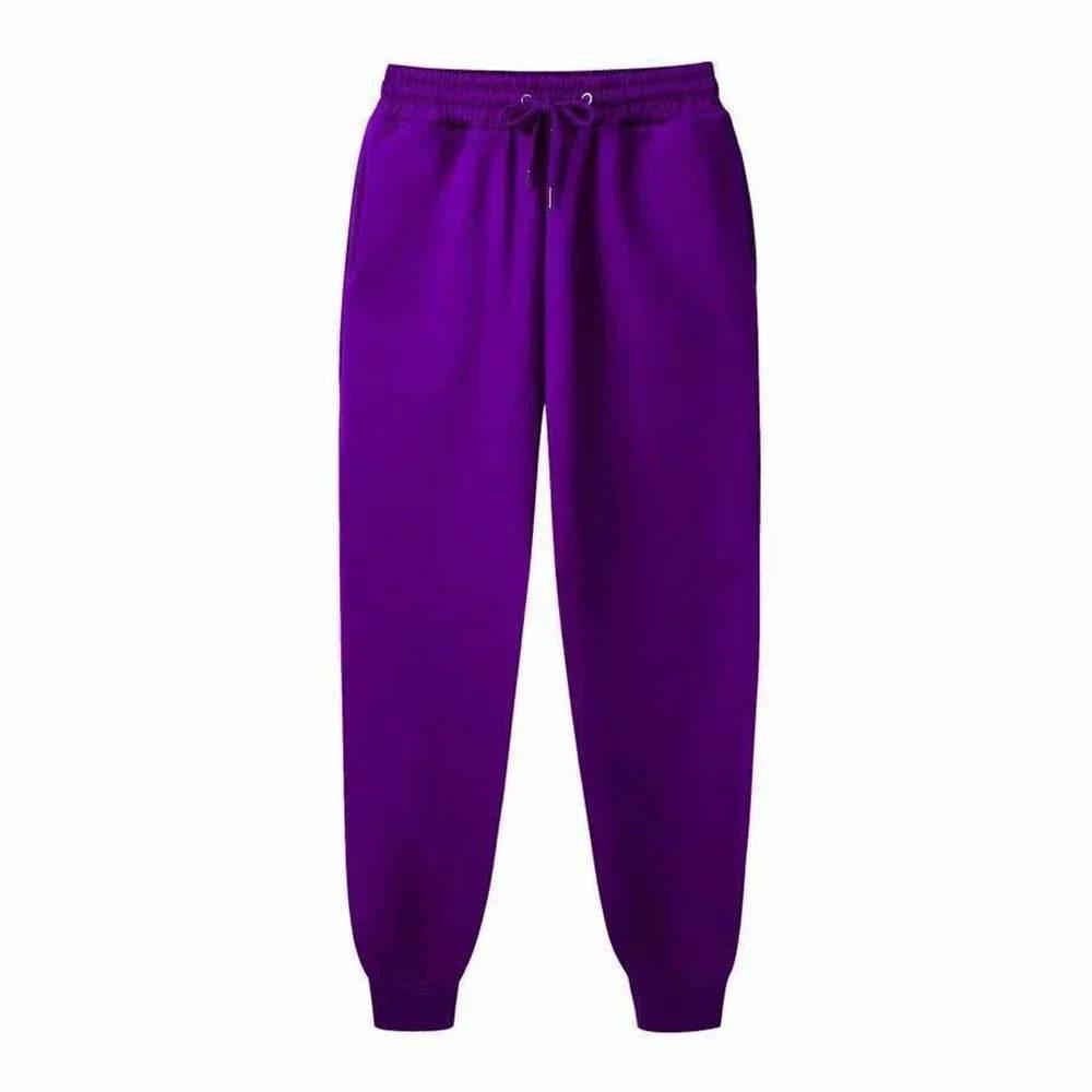 Men's Casual Sweatpants Fleece Sports Pants Unisex Fashion Solid Loose Trousers Streetwear Autumn Winter Jogging Fitness Pants - Empire P.E