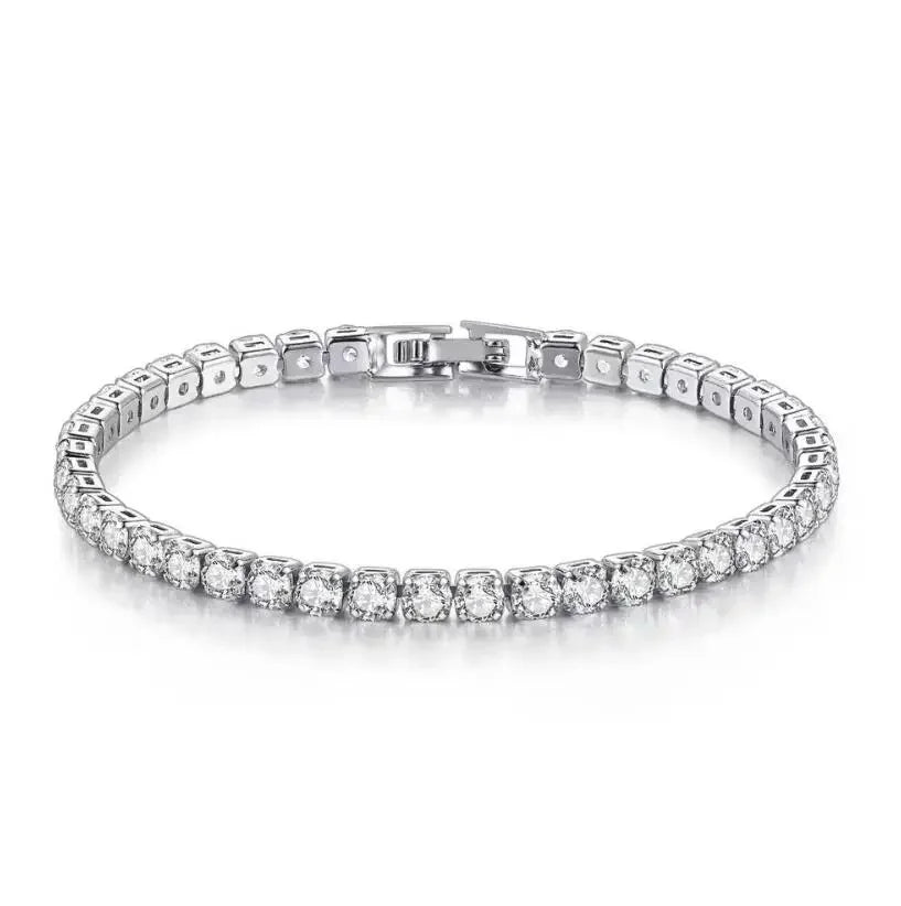 4mm Moissanite Tennis Bracelets for Women 100% 925 Sterling Silver - Empire P.E