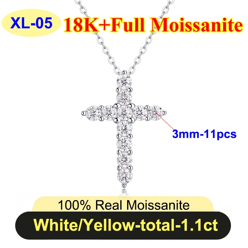 Full Moissanite Diamond Necklace for Women