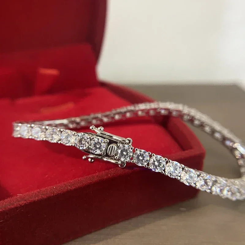 100% 925 Sterling Silver 3mm High Carbon Diamond - Empire P.E